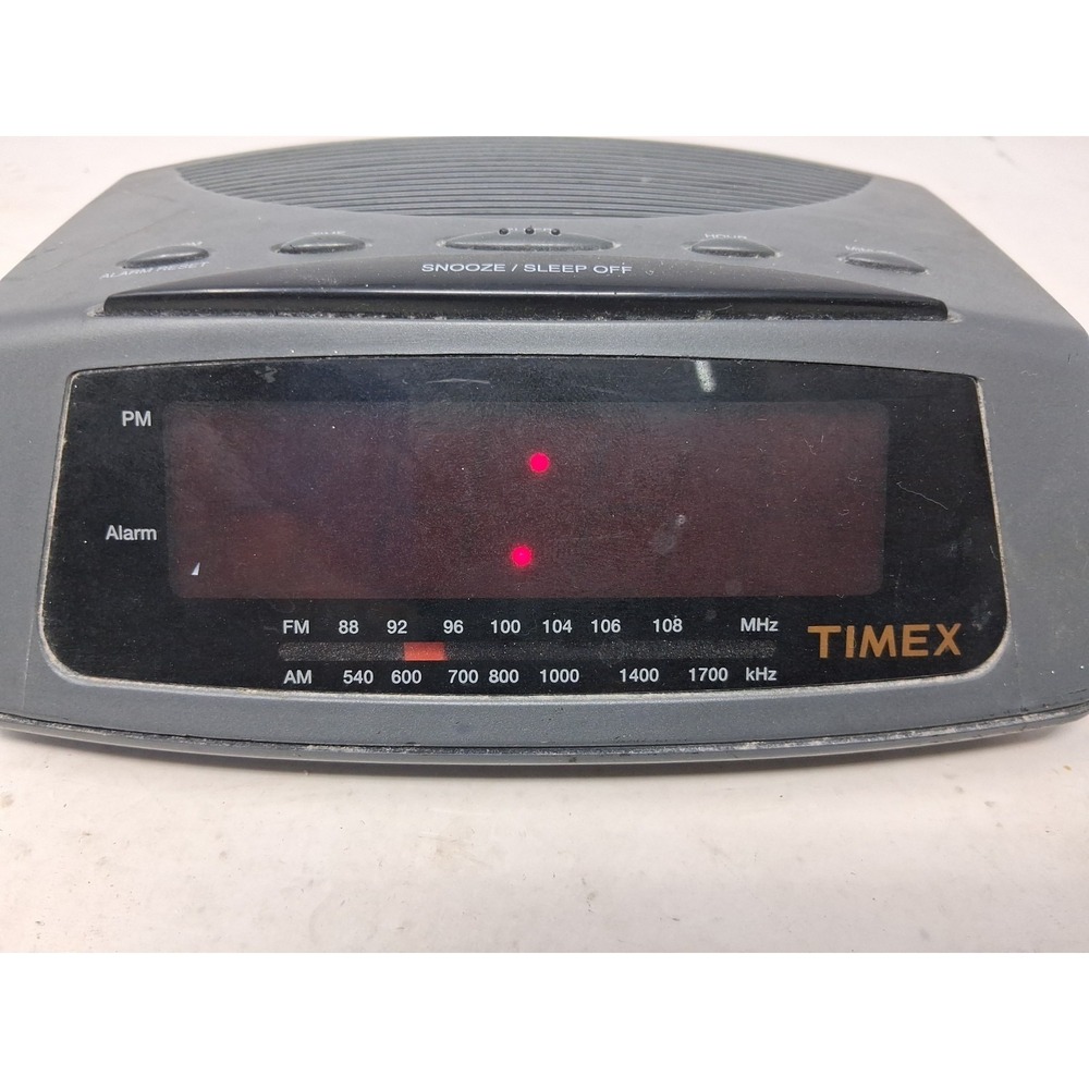 Vintage Timex T229B AM/FM Alarm Clock Radio Tested Works. N